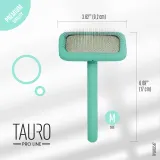 Tauro Pro Line Щітка дерев’яна прямокутна, зубці 11 мм, м’ятна, M, 9,2 х 17 см — фото 3
