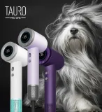 Tauro Pro Line Ручний фен для сушіння шерсті домашніх тварин з технологією генерації негативних іонів з вилкою ЄС, рожевий — фото 3