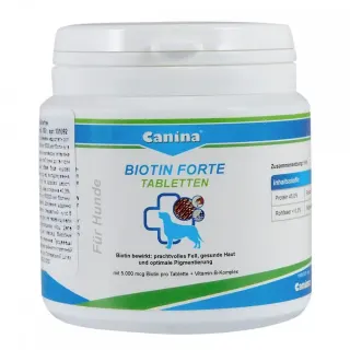 Вітамінний комплекс Canina Biotin Forte Tabletten для собак Біотин інтенсивний курс для шерсті 100 г 30 табл.