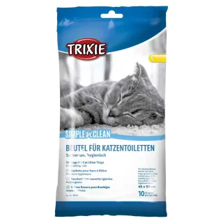 Пакети Tixie для котячого туалету змінні L 59х46 см 10 шт/уп