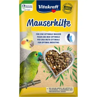 Вітамінізована добавка Vitakraft Mauserhilfe для великих та середніх папуг під час линьки у вигляді насіння 25 г