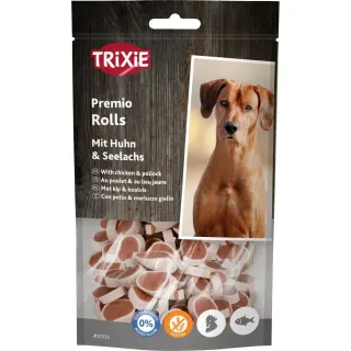 Ласощі Trixie Premio Fish Chicken Rolls для собак роли з куркою та лососем 75 г