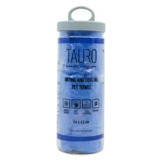 Tauro Pro Line Рушник для сушки та охолодження тварин 64 х 43 см синій