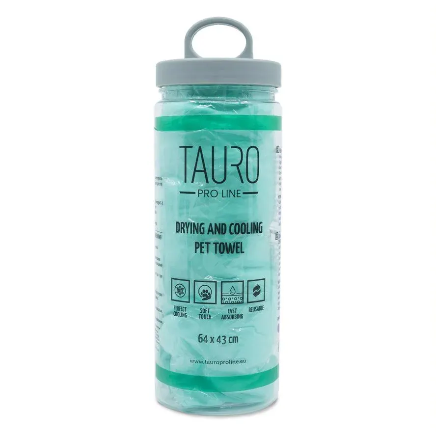 Tauro Pro Line Рушник для сушки та охолодження тварин 64 х 43 см зелений